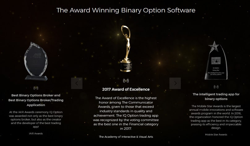 premi vinti da Iq option