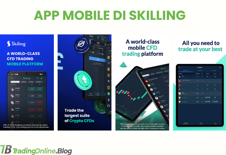 valutazioni sull'app di Skilling